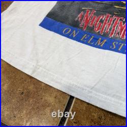 Vintage 90s Nightmare On Elm Street 2 Freddys Back Tshirt Sz XL Made USA White