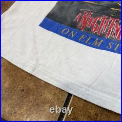 Vintage 90s Nightmare On Elm Street 2 Freddys Back Tshirt Sz XL Made USA White
