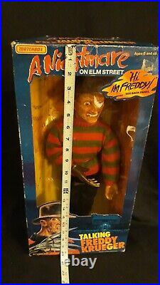 Vintage A Nightmare on Elm Street Freddy Krueger Talking Doll 1989. Mint In Box