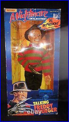 Vintage A Nightmare on Elm Street Freddy Krueger Talking Doll 1989. Mint In Box