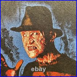 Vintage Freddy Kreuger Shirt Adult Large Black Nightmare On Elm Street 2002 Y2K