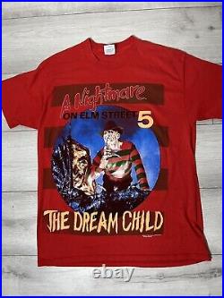 Vintage From 1989! A Nightmare On Elm Street 5 Shirt! Adult XL. Free Shipping