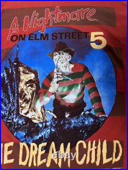 Vintage From 1989! A Nightmare On Elm Street 5 Shirt! Adult XL. Free Shipping