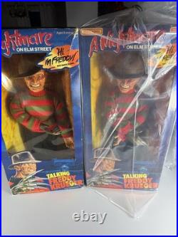 Vintage Matchbox Talking Freddy Krueger 2 Figure Lot A Nightmare on Elm Street