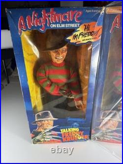Vintage Matchbox Talking Freddy Krueger 2 Figure Lot A Nightmare on Elm Street