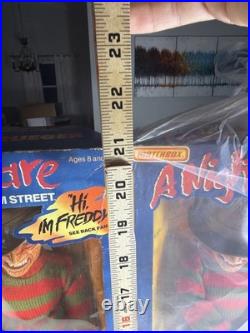 Vintage Matchbox Talking Freddy Krueger 2 Figure Lot A Nightmare on Elm Street