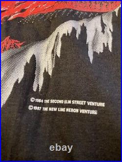 Vintage NIGHTMARE ON ELM STREET 3 DREAM WARRIORS Black Shirt Md Freddy Krueger