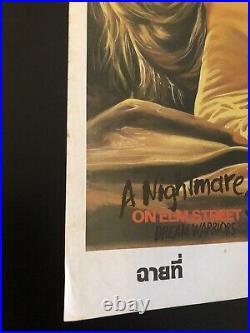 Vintage NIGHTMARE ON ELM STREET 3 Dream Warriors Thailand Poster