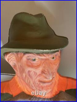 Vintage Nightmare On Elm Street Freddy Krueger Light Up Wall Hang 3 D RARE Vintage Nightmare On Elm Street Freddy Krueger Light Up Wall Hang 3 D RARE