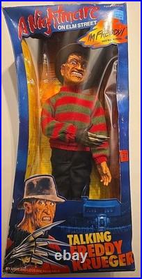 Vintage Nightmare on Elm Street Freddy Krueger Talking Doll 1989 New sealed