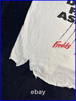 Vintage RARE 90s Freddy Nightmare On Elm Street Victim Costume Shirt Factory Rip