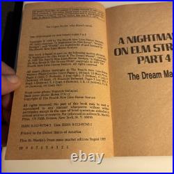 Vintage The Nightmares On Elm Street By Joseph Locke 1989 Paperback
