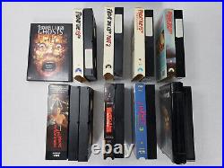 Vintage VHS Horror Lot Friday The 13th Nightmare On Elm Street Halloween + DVD