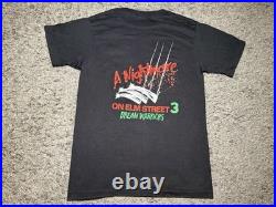 Vtg 80s Freddy Krueger Movie Promo Horror Tee Shirt Nightmare Elm Street 3