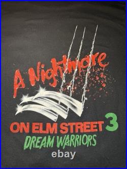 Vtg 80s Freddy Krueger Movie Promo Horror Tee Shirt Nightmare Elm Street 3