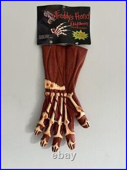 Vtg FREDDY KRUEGER Bone GLOVE Claw 1995 halloween Nightmare On Elm Street Hand