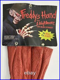 Vtg FREDDY KRUEGER Bone GLOVE Claw 1995 halloween Nightmare On Elm Street Hand