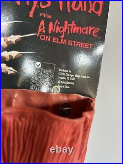 Vtg FREDDY KRUEGER Bone GLOVE Claw 1995 halloween Nightmare On Elm Street Hand