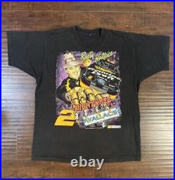 Vtg Freddy Krueger Nightmare Elm Street NASCAR T Shirt Tee Rusty Wallace XL 1995