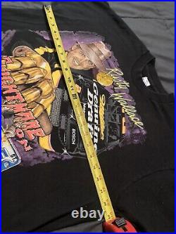 Vtg Freddy Krueger Nightmare Elm Street NASCAR T Shirt Tee Rusty Wallace XL 1995
