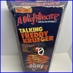 WORKS! 1989 MATCHBOX Nightmare on Elm Street FREDDY KRUEGER Talking Doll NEW