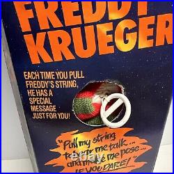 WORKS! 1989 MATCHBOX Nightmare on Elm Street FREDDY KRUEGER Talking Doll NEW