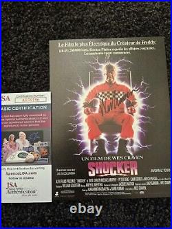 Wes Craven signed Shocker 5x7 Foreign Jsa Certified Nightmare Elm Street Scream Wes Craven signed Shocker 5x7 Foreign Jsa Certified Nightmare Elm Street Scream